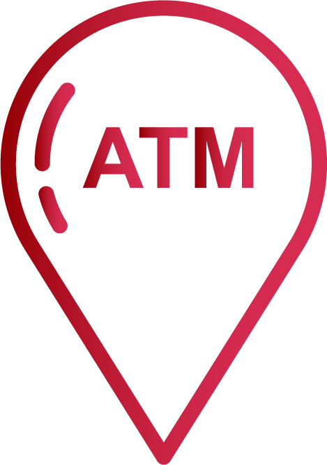 Atm location map pin